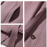 Trench coat de grandes dimensões feminino outono solto ajuste jaqueta cintura-empregando manga raglan outerwear casual casaco elegante roupa diária