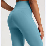 Leggings de yoga de alta qualidade calças de yoga finas cintura alta calças de perna larga bottoms respirável ginásio casual esportes sino leggings feminino
