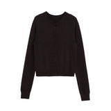 Cardigans para mulheres camisola marrom elegante outerwears malha cardigan aconchegante blusas mulher colete malhas femmes y2k topo colheita