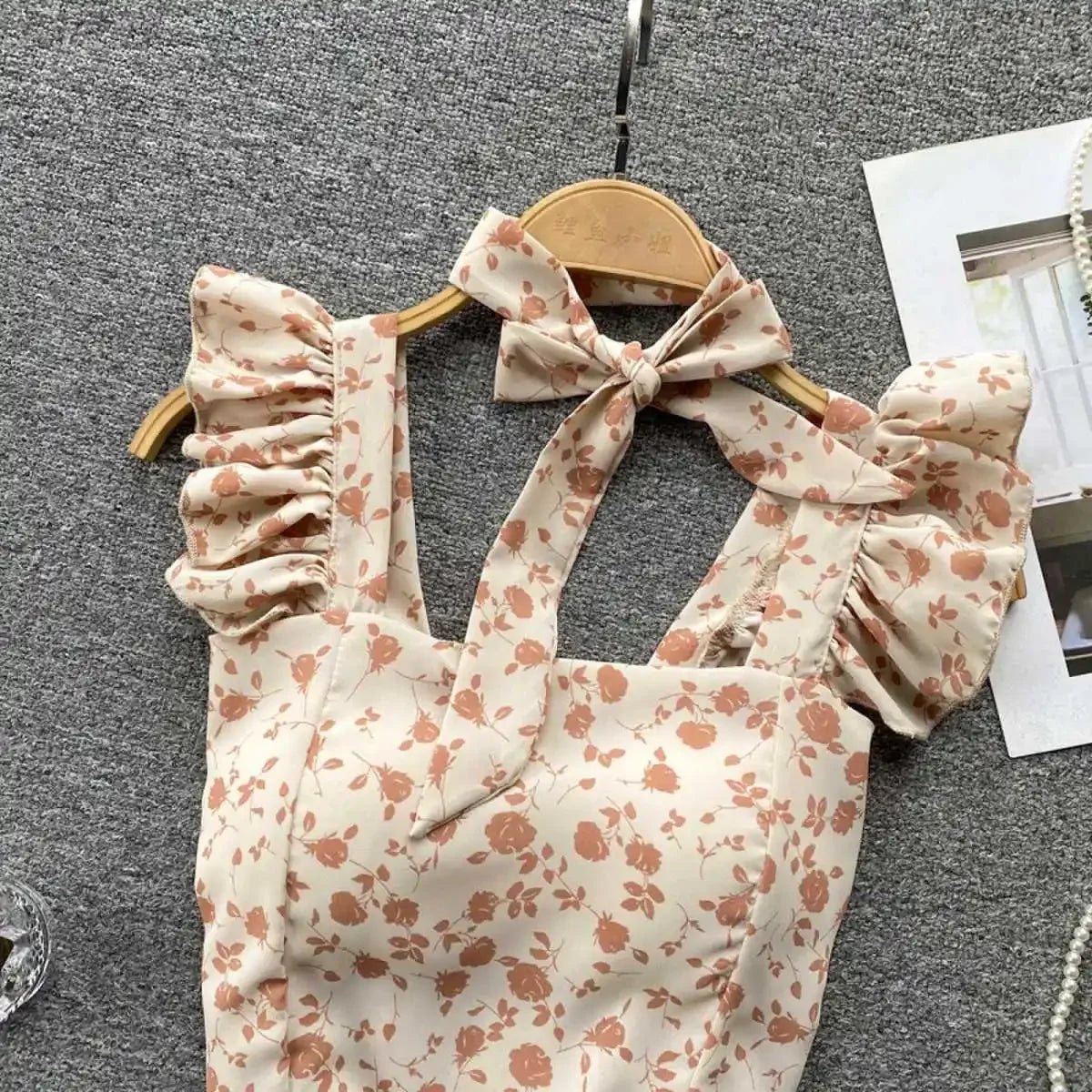 Top curto com babados para as mulheres, sexy, elegante, simples, streetwear, vintage, férias de verão, casual, jovem, estética, todos os jogos, ulzzang, novo