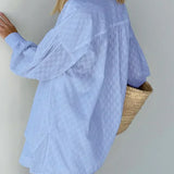 Casual solto feminino curto conjunto de duas peças terno moda blusa manga longa camisa senhora estilo simples shorts streetwear blusa topos