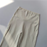Leggings de yoga de alta qualidade calças de yoga finas cintura alta calças de perna larga bottoms respirável ginásio casual esportes sino leggings feminino