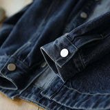 Jaqueta jeans para mulheres primavera outono outerwear mulher jean casaco liso azul 2025 modelos tendência vintage à venda recém chegados em