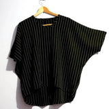 Camisetas Oversized para Mulheres e Homens com Design Inspirado em Manga Batball, Top Listrado, Tendência de Verão, Ajuste Solto, Camiseta Fina Personalizada