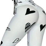 Leggings femininas calças compridas bodycon fino ajuste impressão calça cintura alta cordão jogger yoga elegante splice y2k streetwear