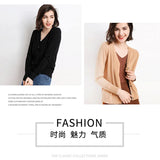 Cardigans femininos 2025 primavera outono malhas moda coreana cardigan estilo curto topos com decote em v malha outerwears suéteres sólidos