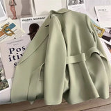 Blazer Feminino Primavera Outono Novo em Moda para Escritório, Blazers Soltos para Mulheres, Casacos e Jaquetas Femininas