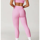 Conjunto de yoga 2 peças roupas de treino feminino agasalho roupas de ginástica cintura alta bell-bottoms sexy fitness bta terno esportivo