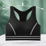 Sutiãs esportivos para mulheres – acolchoados sem costura suporte de alto impacto tamanho grande anel não de aço choque para ioga academia treino fitness