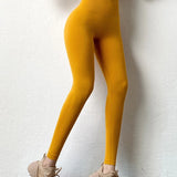 Cintura alta sólida leggings mulheres sem costura magro collants de fitness yoga leggings elásticos push up bunda malha moda ginásio calças de treino