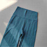 Leggings de yoga de alta qualidade calças de yoga finas cintura alta calças de perna larga bottoms respirável ginásio casual esportes sino leggings feminino