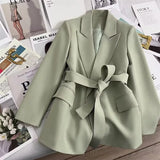 Blazer Feminino Primavera Outono Novo em Moda para Escritório, Blazers Soltos para Mulheres, Casacos e Jaquetas Femininas