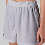Shorts casuais com cintura elástica para mulheres, confortável, respirável, cor sólida, esportes, calças de cinco quartos, verão, novo, 2022