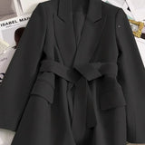 Blazer Feminino Primavera Outono Novo em Moda para Escritório, Blazers Soltos para Mulheres, Casacos e Jaquetas Femininas