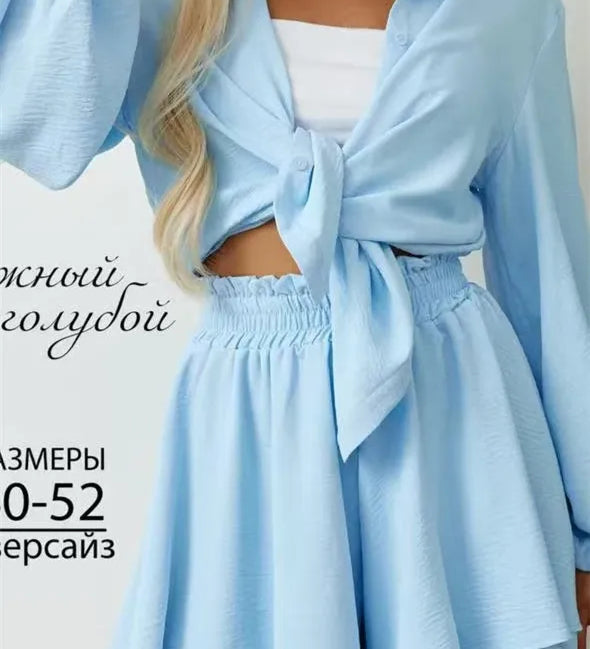 Conjuntos curtos soltos casuais para mulheres 2 peças conjuntos de roupas femininas spa férias baggy moda shorts ternos mulher verão