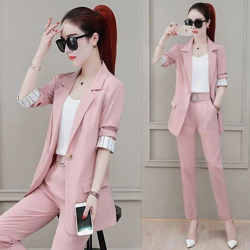 Conjunto Blazer e Calça Pink