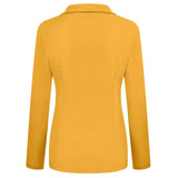 Blazer feminino 2024 formal blazer feminino conjunto de trabalho de escritório bolso jaqueta casaco solto roupas femininas