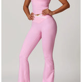 Conjunto de yoga 2 peças roupas de treino de fitness roupas esportivas ginásio treino cintura alta leggings sutiã esportivo atlético wear roupas femininas