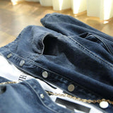 Jaqueta jeans para mulheres primavera outono outerwear mulher jean casaco liso azul 2025 modelos tendência vintage à venda recém chegados em