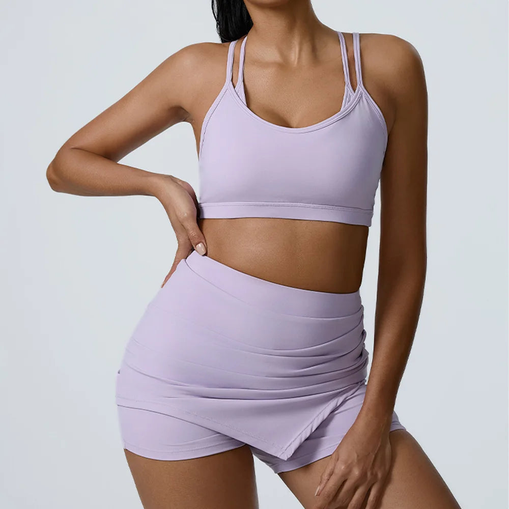Conjuntos de yoga 2 peças conjuntos de treino para mulheres agasalho roupas de ginástica cintura alta shorts roupas correndo ternos sutiãs de fitness