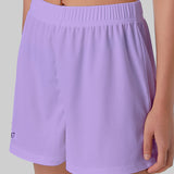Shorts casuais com cintura elástica para mulheres, confortável, respirável, cor sólida, esportes, calças de cinco quartos, verão, novo, 2022