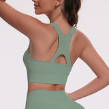 Sutiãs Esportivos Femininos com Recortes, Respiráveis, Sem Costura, Elásticos, com Costas Bonitas, Sutiã de Yoga com Copas Removíveis, Roupa Esportiva para Academia