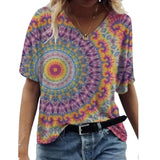 Camiseta feminina de grandes dimensões verão moda desenhada impressa casual manga curta pulôver confortável plus size camiseta roupa da moda