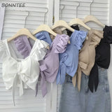 Top curto com babados para as mulheres, sexy, elegante, simples, streetwear, vintage, férias de verão, casual, jovem, estética, todos os jogos, ulzzang, novo