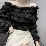 Camisas e blusas de chiffon para mulheres estilo coreano túnica 2025 moda streetwear fino elegante bonito promoção venda de mulher topo colheita