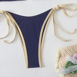 Conjuntos de Biquíni para Mulheres, Biquínis Micro String Brasileiros, Sexy, Dois Peças, Trajes de Banho em Triângulo