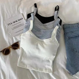 Top colheita feminino sexy sem mangas topos moda feminina roupa interior da senhora camisola menina básica camiseta colete lingerie sutiãs tubo topos quente