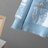 Design coreano de malha 2 peças conjuntos feminino o pescoço único breasted camisola cardigan topos conjuntos cintura alta calças retas outfit