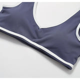 Conjunto de yoga 2 peças roupas de treino de fitness roupas esportivas ginásio treino cintura alta leggings sutiã esportivo atlético wear roupas femininas