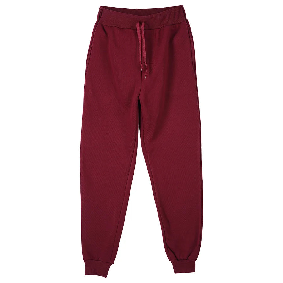 Novos joggers sweatpants homens e mulheres cintura elástica perder calças casuais branco bege rosa amarelo hip hop calças de suor dos homens