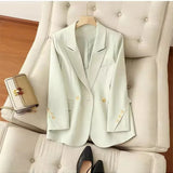Casual manga longa blazer calça define ternos para mulher 2025 moda 2 peças conjunto para mulheres casacos jaquetas