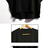 Camisetas Oversized para Mulheres e Homens com Design Inspirado em Manga Batball, Top Listrado, Tendência de Verão, Ajuste Solto, Camiseta Fina Personalizada