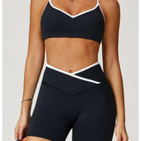 Conjunto de yoga 2 peças roupas de treino feminino agasalho roupas de ginástica cintura alta bell-bottoms sexy fitness bta terno esportivo