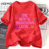 Um pergaminho mental mais tarde camisetas mulheres homens algodão casual manga curta t camisa unisex engraçado gráfico t camisas streetwear