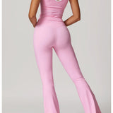 Conjunto de yoga 2 peças roupas de treino de fitness roupas esportivas ginásio treino cintura alta leggings sutiã esportivo atlético wear roupas femininas