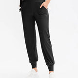 Calças Jogger Femininas Soltas de Secagem Rápida para Yoga com Bolso, Calças Casuais para Corrida e Treino Fitness