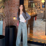 Cardigans e Suéteres Femininos 2026: Moda Coreana Casual, Quente, Primavera/Verão, Gola O, Manga Longa, Abotoamento Simples, Ajuste Slim, Tricôs e Blusas