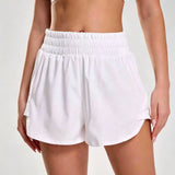 Shorts Casuais Femininos, Cintura Elástica, com Bolsos, Adequados para Fitness e Corrida ao Ar Livre, Versáteis para Múltiplas Ocasiões