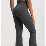 Leggings de yoga de alta qualidade calças de yoga finas cintura alta calças de perna larga bottoms respirável ginásio casual esportes sino leggings feminino