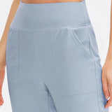Calças Jogger Femininas Soltas de Secagem Rápida para Yoga com Bolso, Calças Casuais para Corrida e Treino Fitness