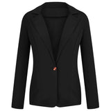 Blazer feminino 2024 formal blazer feminino conjunto de trabalho de escritório bolso jaqueta casaco solto roupas femininas