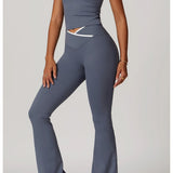 Conjunto de yoga 2 peças roupas de treino de fitness roupas esportivas ginásio treino cintura alta leggings sutiã esportivo atlético wear roupas femininas