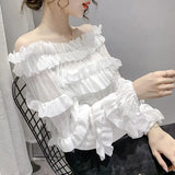Camisas e blusas de chiffon para mulheres estilo coreano túnica 2025 moda streetwear fino elegante bonito promoção venda de mulher topo colheita