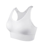 Sutiãs Esportivos Femininos com Recortes, Respiráveis, Sem Costura, Elásticos, com Costas Bonitas, Sutiã de Yoga com Copas Removíveis, Roupa Esportiva para Academia