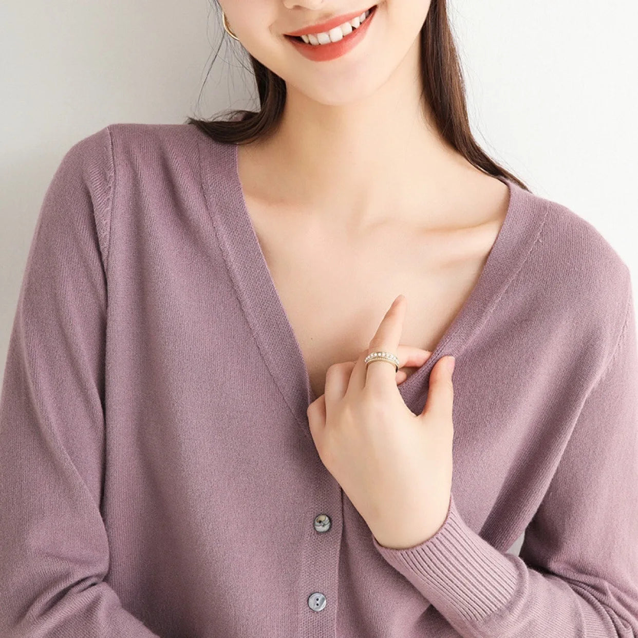 Cardigans femininos 2025 primavera outono malhas moda coreana cardigan estilo curto topos com decote em v malha outerwears suéteres sólidos