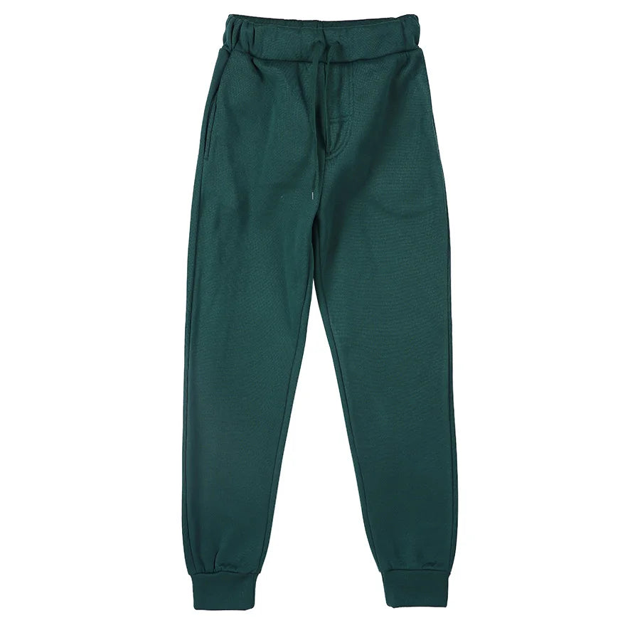 Novos joggers sweatpants homens e mulheres cintura elástica perder calças casuais branco bege rosa amarelo hip hop calças de suor dos homens